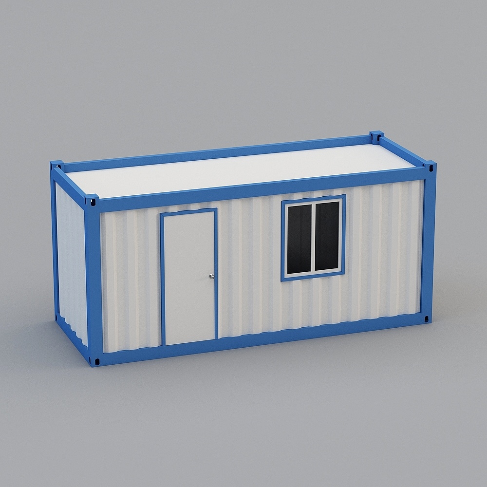解锁创意与便捷 免费下载集装箱移动房与室外景观3D模型